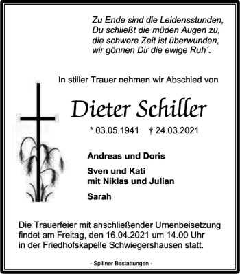 Traueranzeige von Zu Leidensstunden schließt müden zu ist  von Harz Kurier